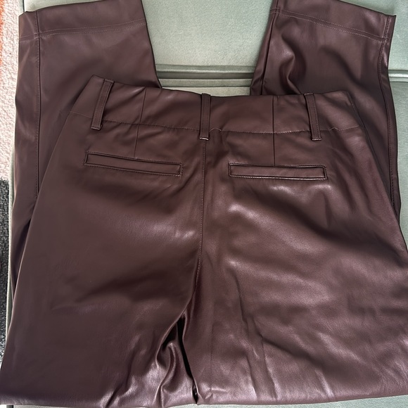 Target A New Day Brown Leather Pants Size 6 - Picture 5 of 5